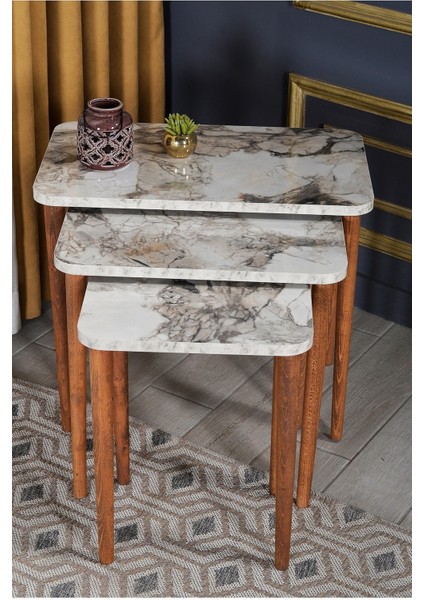 Zigon Sehpa Ahşap Torna Ayak Efes Kr 1001