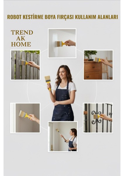Lüks Robot Kestirme Boya Fırçası No:4 modelleri