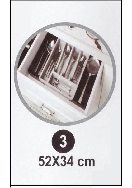 Kayar Kaşıklık Organizeri - 3 Aşamalı Sürgülü - Sağ Sol Açılır modelleri