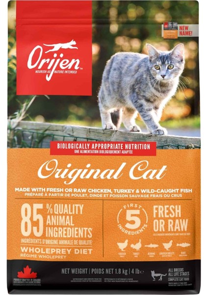 Orijen Original Cat Tahılsız Yavru ve Yetişkin Kedi Maması 1,8kg