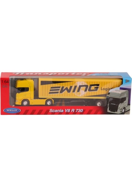 68021SSFGW Welly 1 64 Scanıa R730 Traıler 48