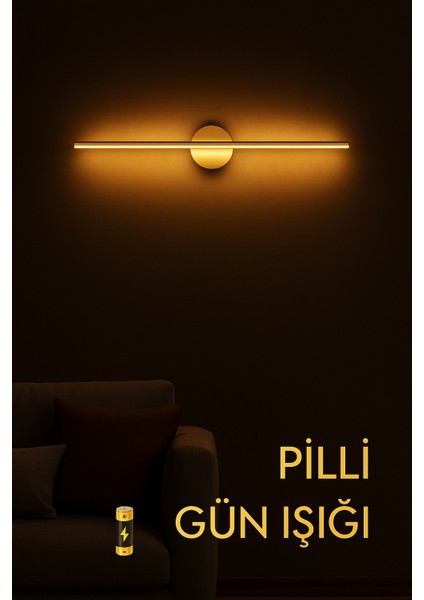 Modern Gold Kasa Beyaz Işık Tablo Aplik Duvar Tablo Koridor Banyo Ayna Üstü Elektrikli