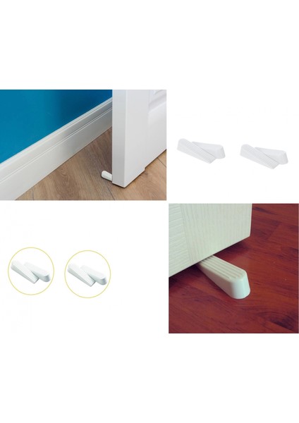 Kapı Stoperi - Kapı Altı Stoperi - Beyaz 4 Adet indirimleri