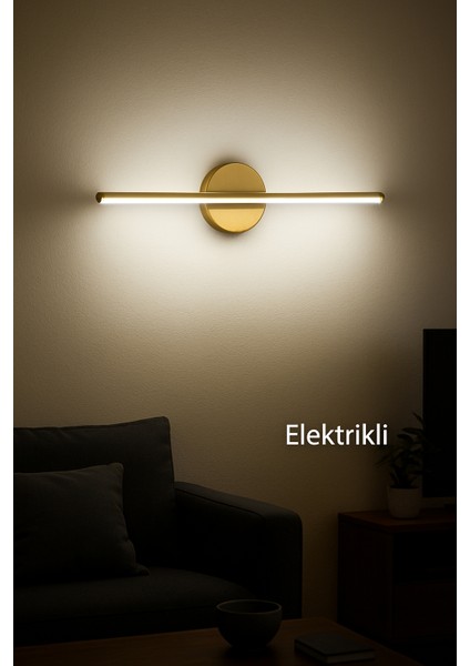 Gold Modern Kablosuz Tak Çalıştır Ledli Elektrikli Aplik Banyo Tablo Ayna A++ fiyatları