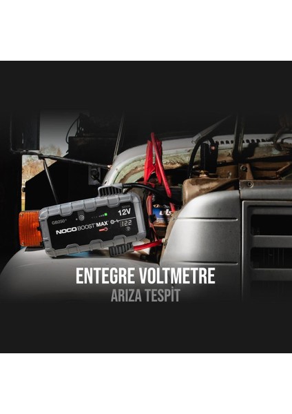 Noco Genius GB250 12V 5250AMP Ultrasafe Lityum Akü Takviye + Powerbank + LED Lamba fırsatları