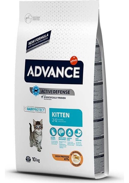 Kitten Tavuklu ve Pirinçli Yavru Kedi Maması 10KG