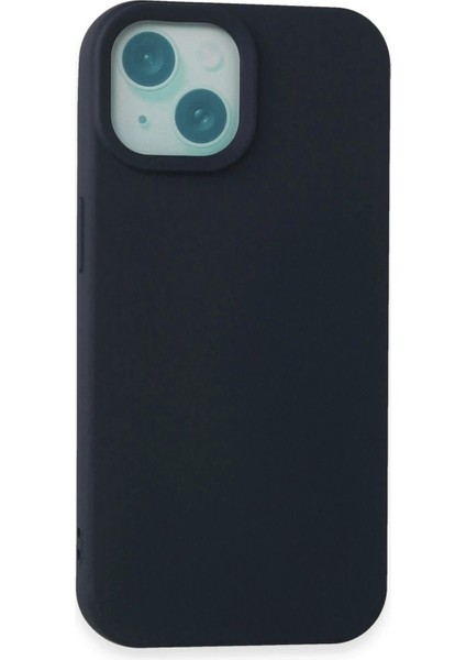 CPT16 iPhone 15 Plus Kılıf Nano Içi Kadife Silikon - Lacivert