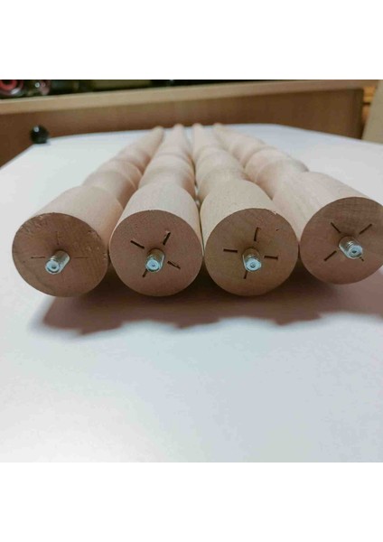 70CM 5'lik Ham Cnc Desenli Masa Ayağı