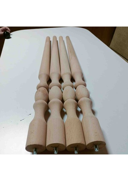70CM 5'lik Ham Cnc Desenli Masa Ayağı