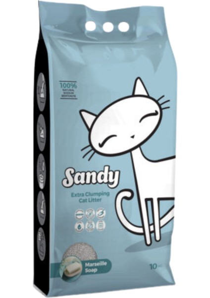 Sabun Kokulu Ekstra Topaklanan Sodyum Bentonit Kedi Kumu 10KG