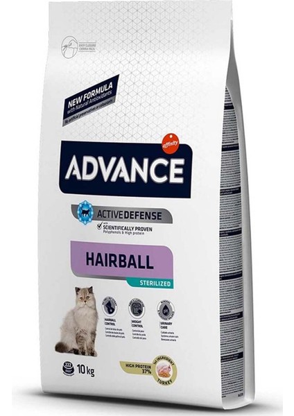 Hairball Hindili Kısırlaştırılmış Kedi Maması 10KG