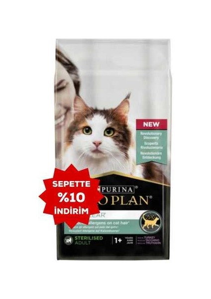 Liveclear Hindili Alerjen Azaltan Kısırlaştırılmış Kedi Maması 7kg