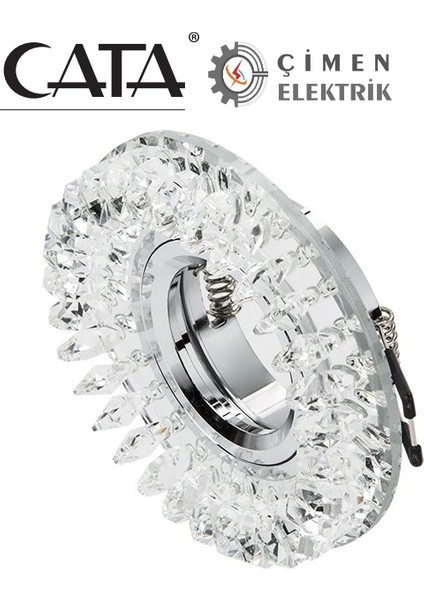 Cata Ct 6569 Menekşe Kristal Cam Spot Kasası