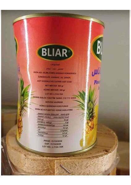 Ananas Konserve Dilimli 565 gr fiyatları
