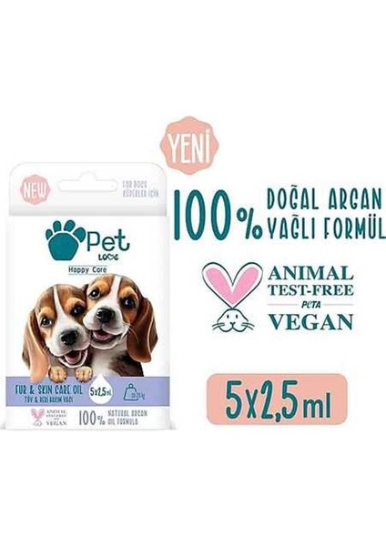 Doğal Argan Yağlı 10-20KG Köpekler Için Tüy Bakım Yağı 5x2,5ml fiyatları