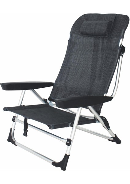 Eurotrail Marbella Katlanabilir Plaj Sandalyesi – Antrasit
