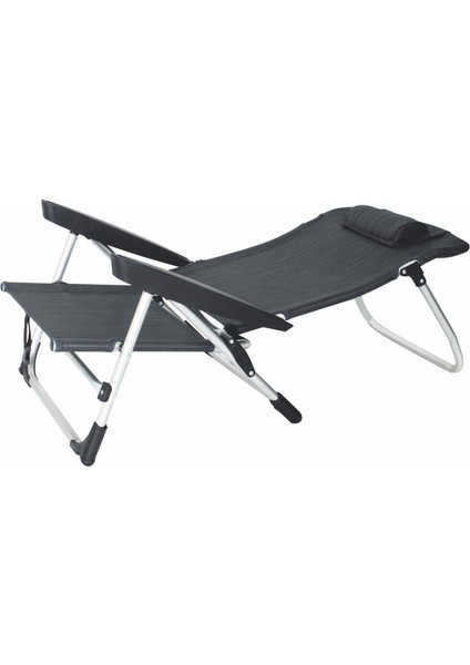Eurotrail Marbella Katlanabilir Plaj Sandalyesi – Antrasit fiyatları