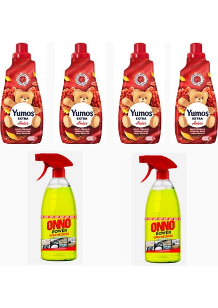 Amber 1440 ml 4 Adet + Onno Yağ Çözücü 2 Adet