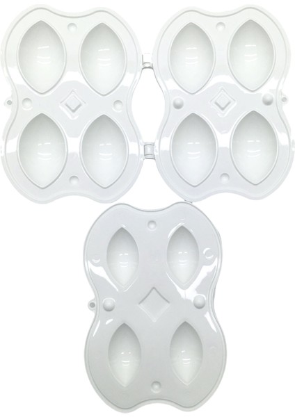 Plastik 4lü Içli Köfte Yapma Kalıp Aparatı (5282)