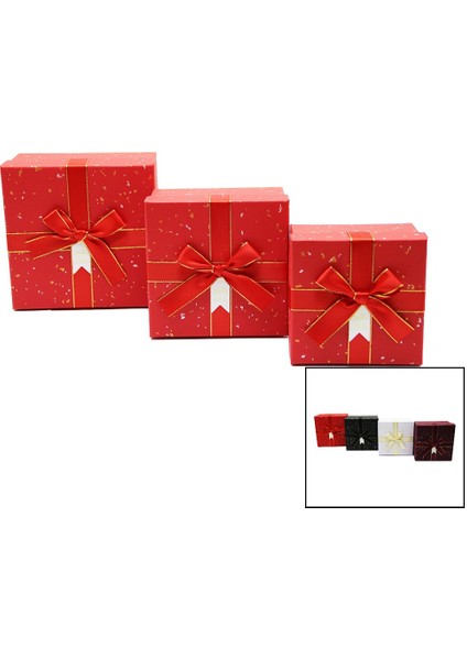3 Lü Kare Hediye Kutusu (5282)