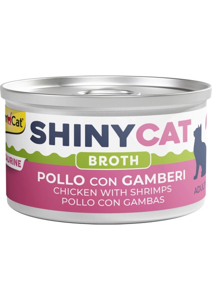 Shinycat Broth Karidesli Tavuklu Kedi Konservesi 70GR