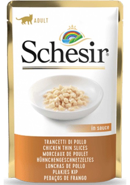 Pouch Gravy Tavuk Dilimleri Yetişkin Kedi Konservesi 85GR