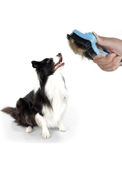 Buffer® Evcil Hayvan Kedi Köpek Tüy Toplayıcı Otomatik Tuşlu Pet Tarak