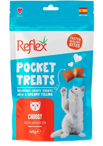 Pocket Treats Seçici Yetişkin Kedi Ödül Maması 60GR