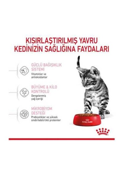 Kitten Sterilised Yavru Kısırlaştırılmış Kedi Maması 2kg modelleri