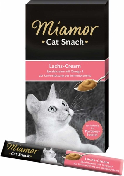 Miamor Cream Somonlu Yetişkin Kedi Ödül Maması 6X15GR