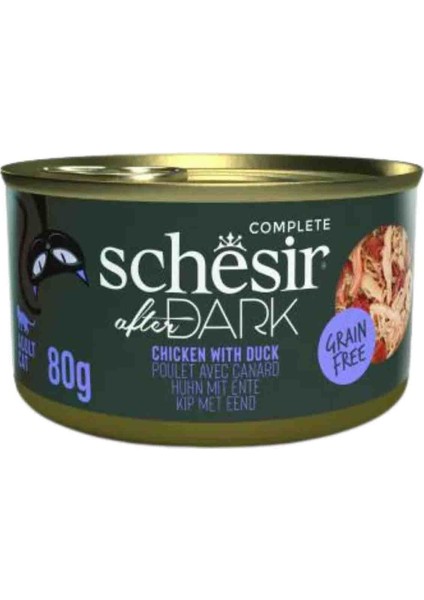 After Dark Sos Içinde Tavuklu ve Ördekli Yetişkin Kedi Konservesi 80 gr
