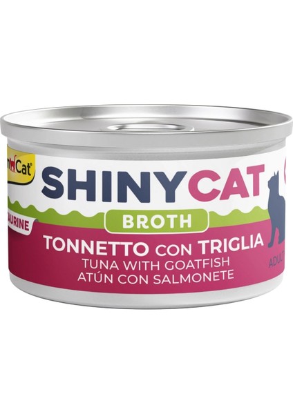 Shinycat Broth Barbun ve Ton Balıklı Kedi Konservesi 70GR