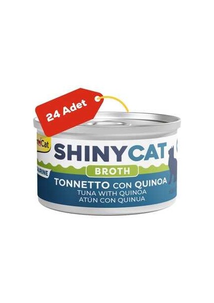 Shinycat Broth Kinoalı Ton Balıklı Kedi Konservesi 70GR 24LÜ fiyatları