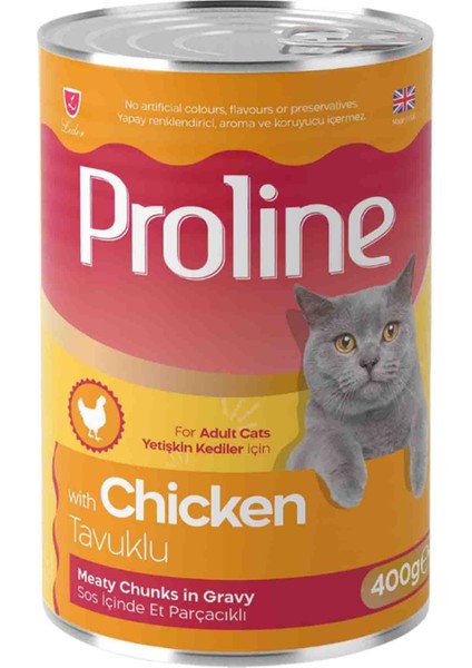 Proline Tavuklu Yetişkin Kedi Konservesi 400GR