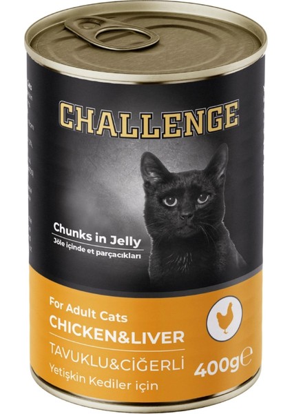 Tavuklu Ciğerli Yetişkin Kedi Konservesi 400GR