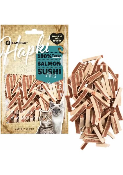 Flamingo Hapki Somonlu Sushi Şerit Kedi Ödül Maması 85GR