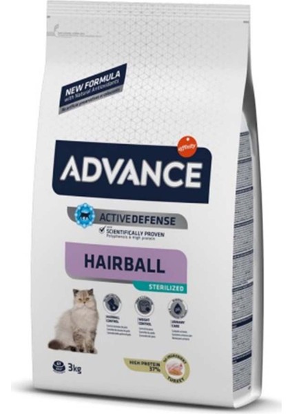 Hairball Hindili Kısırlaştırılmış Kedi Maması 3kg