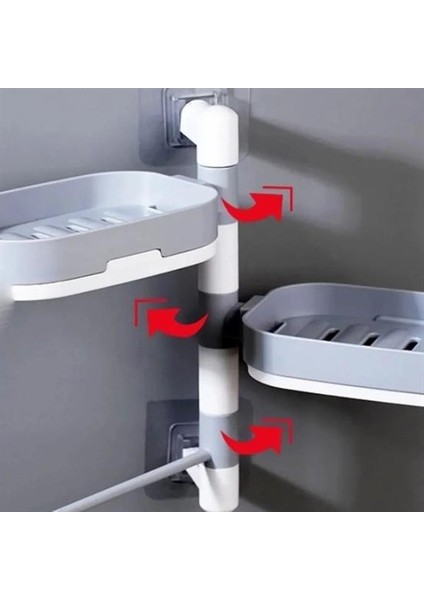 Çoklu Sabun Tutucu Fonksiyonel Banyo Sabunluk (5282) fırsatları