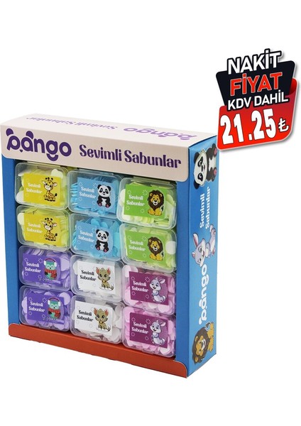 36 Kutu Sevimli Sabunlar Mini=1.2-1.5cm Seyahat - Piknik - Okulda 160PCS ± 10 Mix:kalp- Yuvarlak-Çiçek (5282) fiyatları