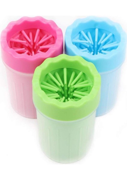 Pati Ayak Yıkama Kovası Silikon Jel Fırçalı Kedi Köpek (Küçük) (5282) fırsatları