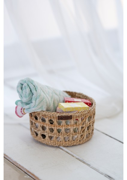 %100 El Yapımı Doğal Hasır Sepet – 23X13 cm | Dekoratif Çok Amaçlı Organizer Sepet | Ev & Restoran Kullanımı fiyatları