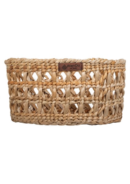 %100 El Yapımı Doğal Hasır Sepet – 23X13 cm | Dekoratif Çok Amaçlı Organizer Sepet | Ev & Restoran Kullanımı modelleri