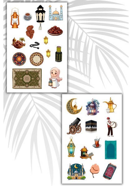 Ramazan Sticker Set 4 Sayfa Ramadan Sticker's Set Planner Ajanda Bullet Journal Için fırsatları