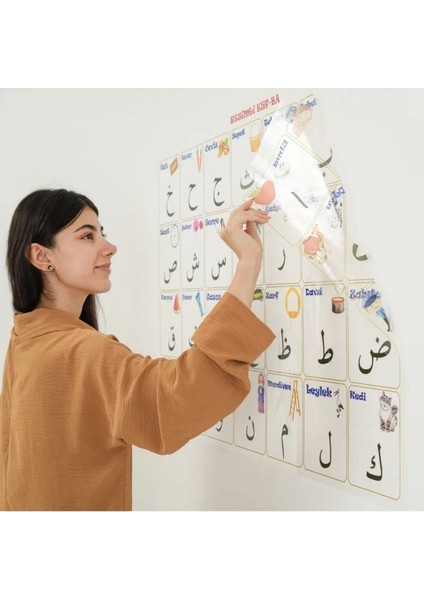 100X150 cm Statik Kağıt Elif-Ba Öğrenme Tahtası (5282) fiyatları