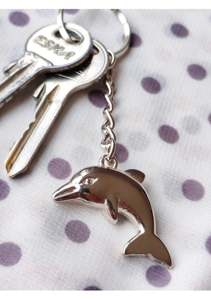 Gümüş Renkli Yunus Balığı Metal Anahtarlık fırsatları