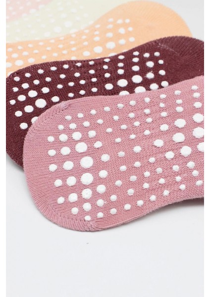 Bistyle 6'lı Sneakers Kaymaz Penye Çorap 20102 Gül Kurusu fırsatları