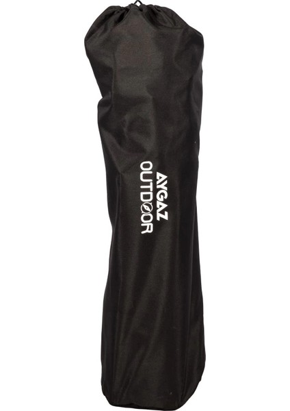 Outdoor Siyah 100KG Çelik Katlanır Kamp Sandalyesi