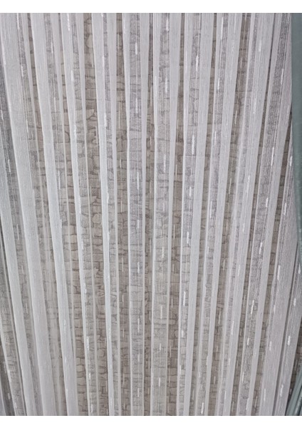 Tül Perde Gümüş Sim Çizgili Hoş Görünümlü Tüm Odalara Uygun 1/3 Pileli modelleri