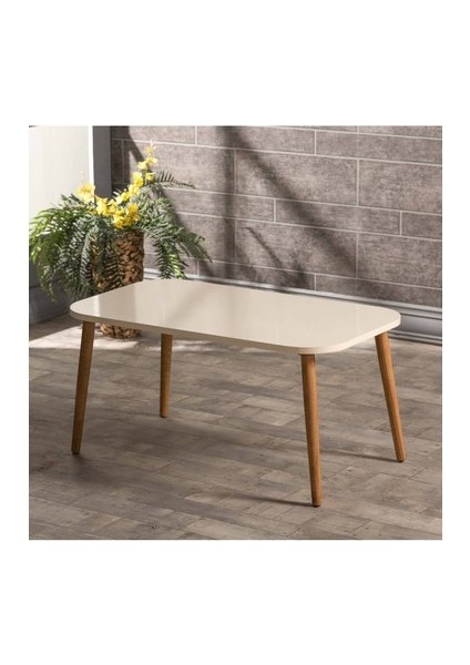 Orta Sehpa Kr Torna Ayak Krem Ahşap