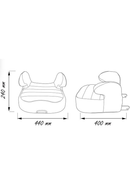 Comfymax Isofixli Yükseltici 15-36KG Oto Koltuğu - Blue Line modelleri
